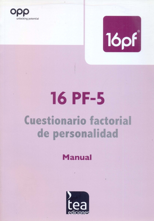 CUESTIONARIO FACTORIAL PERSONALIDAD 16 PF 5